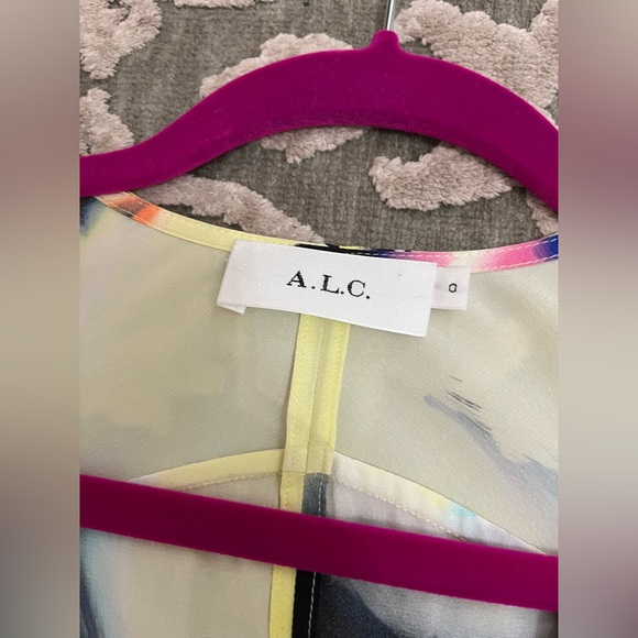 Alc 0 dress silk yellow - Picture 8 of 11